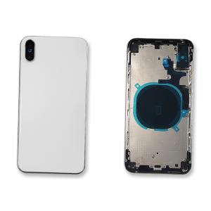 BACK COVER PER IPHONE XS MAX BIANCO CON FRAME COMPATIBILE