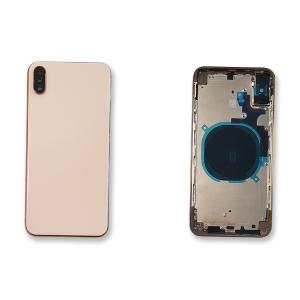 BACK COVER PER IPHONE XS MAX GOLD CON FRAME COMPATIBILE