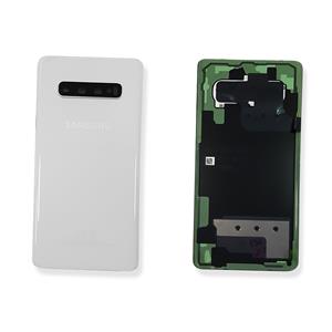 BACK COVER PER SAMSUNG G975F S10 PLUS BIANCO PRISMA GH82-18406F - SERVICE PACK