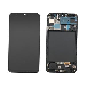 DISPLAY LCD PER SAMSUNG A505F A50 NERO CON FRAME GH82-19204A GH82-19289A GH82-19713A GH82-19714A SERVICE PACK