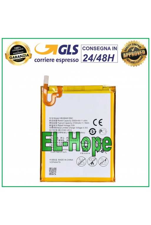 BATTERIA HB396481EBC PER HUAWEI ASCEND G8 GX8 RIO-L01 HB396481EBC 3000 mAh 3.8V