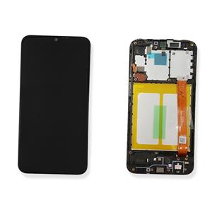 DISPLAY LCD PER SAMSUNG A202F A20E NERO CON FRAME GH82-20229A GH82-20186A SERVICE PACK