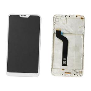 DISPLAY LCD PER XIAOMI REDMI 6 PRO MI A2 LITE BIANCO CON FRAME