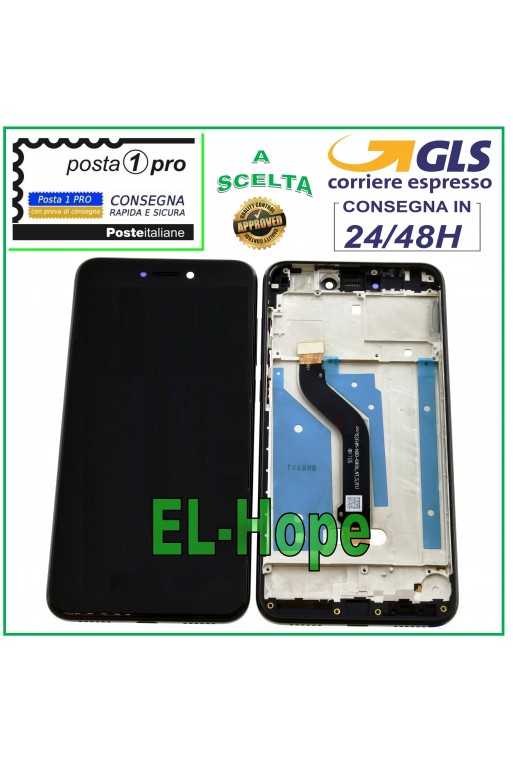 DISPLAY LCD TOUCH SCREEN FRAME PER HUAWEI P8 LITE 2017 PRA-LA1 LX1 LX3 NERO