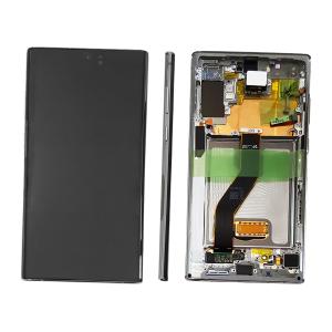DISPLAY LCD PER SAMSUNG N975F N976B NOTE 10 PLUS SILVER CON FRAME GH82-20900C GH82-20838C - SERVICE PACK