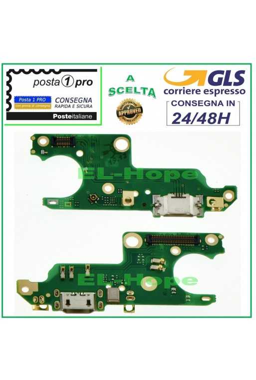 CONNETTORE RICARICA NOKIA 6 N6 TA-1021 TA-1033 + MICROFONO DOCK PCB USB CARICA