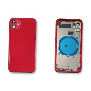 BACK COVER PER IPHONE 11 ROSSO CON FRAME COMPATIBILE