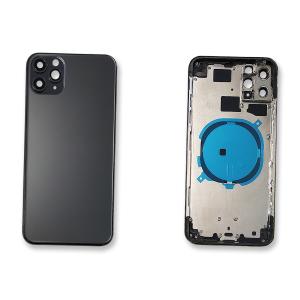 BACK COVER PER IPHONE 11 PRO MAX NERO CON FRAME COMPATIBILE