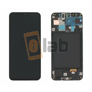 SM-A305 - A30 NERO LCD DISPLAY CON FRAME SAMSUNG SERVICE PACK ORIGINALE