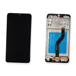 DISPLAY LCD PER SAMSUNG A207F A20S NERO CON FRAME GH81-17774A SERVICE PACK
