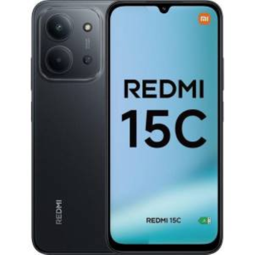 XIAOMI REDMI 15C 4G 4+256GB 6.9" MIDNIGHT BLACK TIM ITALIA