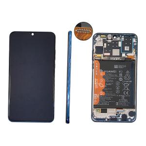 DISPLAY LCD PER HUAWEI P30 LITE BLU (NEW EDITION 2020) CON FRAME 02353FQE 48MP SERVICE PACK