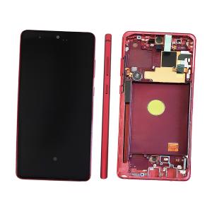 DISPLAY LCD PER SAMSUNG N770F NOTE 10 LITE ROSSO CON FRAME GH82-22055C GH82-22192C GH82-22193C GH82-22194C - SERVICE PACK
