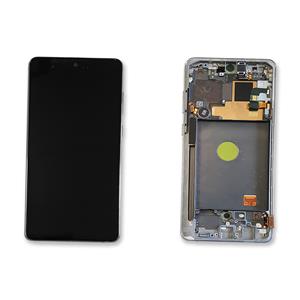 DISPLAY LCD PER SAMSUNG N770F NOTE 10 LITE SILVER CON FRAME GH82-22055B GH82-22192B GH82-22193B
