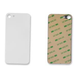 VETRO POSTERIORE PER IPHONE 8 BIANCO (BIG HOLE) COMPATIBILE