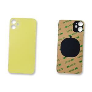 VETRO POSTERIORE PER IPHONE 11 GIALLO (BIG HOLE) COMPATIBILE