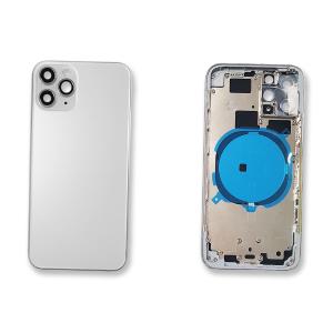 BACK COVER PER IPHONE 11 PRO SILVER CON FRAME COMPATIBILE