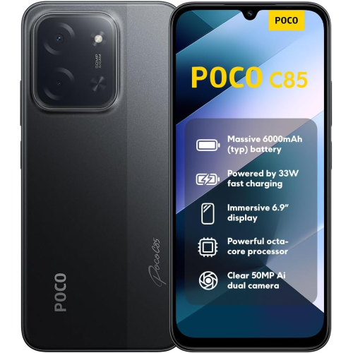 XIAOMI POCO C85 4G 8+256GB 6.9" BLACK ITALIA