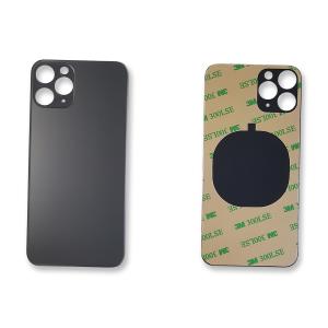 VETRO POSTERIORE PER IPHONE 11 PRO NERO (BIG HOLE) COMPATIBILE