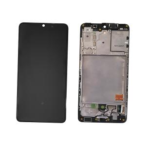 DISPLAY LCD PER SAMSUNG A415F A41 NERO CON FRAME GH82-22860A GH82-23019A