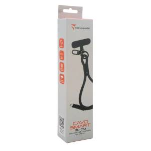 TECHMADE CAVO SMART BLACK FAST CHARGING USB/C TO USB/C EST. MAX 56CM