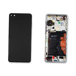 DISPLAY LCD PER HUAWEI P40 BIANCO CON FRAME + BATTERIA 02353MFW