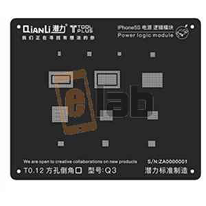 STENCIL 2D NERO PER REBALLING POWER LOGIC IPHONE 5S QIANLI