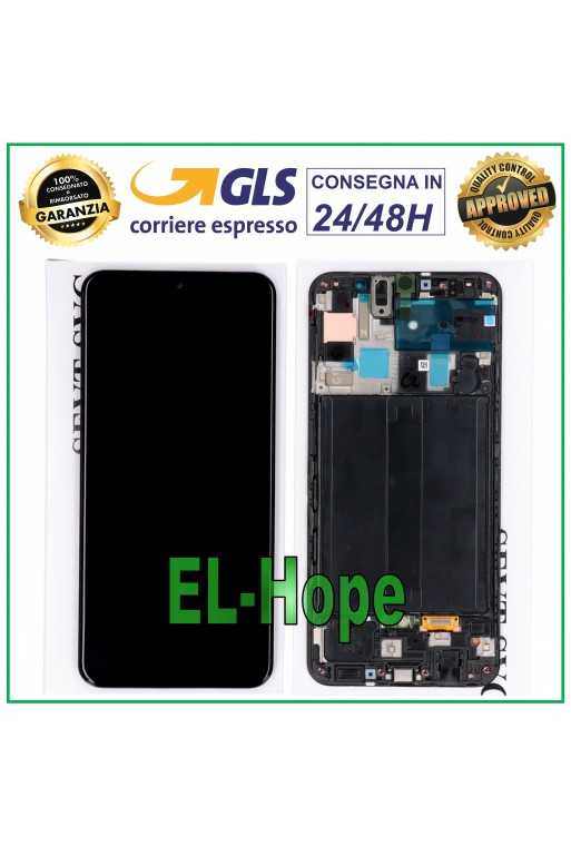 DISPLAY ORIGINALE 100% LCD FRAME SAMSUNG A50 SM A505F TOUCH SCREEN GH82-19204A