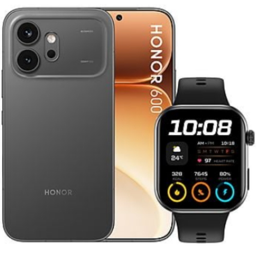 HONOR 600 5G 8+256GB 6.57" VELVET BLACK + WATCH 2I ITALIA