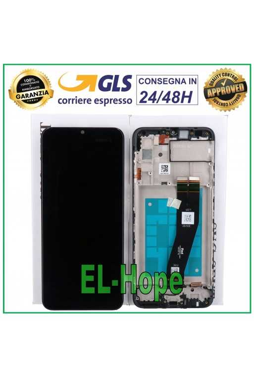 DISPLAY ORIGINALE FRAME SAMSUNG A02S SM-A025G TOUCH SCREEN LCD NERO GH81-20181A