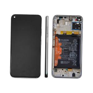 DISPLAY LCD PER HUAWEI P40 LITE BREATHING CRYSTAL CON FRAME + BATTERIA 02353KFV