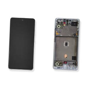 DISPLAY LCD PER SAMSUNG A516B A51 5G BIANCO CON FRAME GH82-23100B GH82-23124B