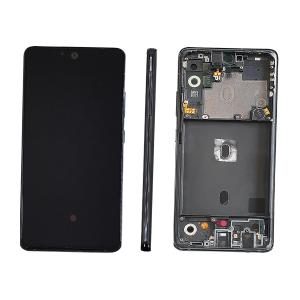 DISPLAY LCD PER SAMSUNG A516B A51 5G NERO CON FRAME GH82-23100A GH82-23124A