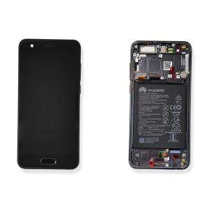 DISPLAY LCD PER HUAWEI HONOR 9 NERO CON FRAME + BATTERIA 02351LGK