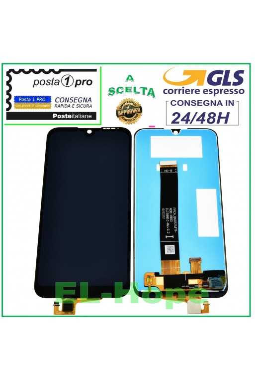DISPLAY LCD PER HUAWEI Y5 2019 AMN-LX1 LX2 LX3 LX9 TOUCH SCREEN SCHERMO NERO