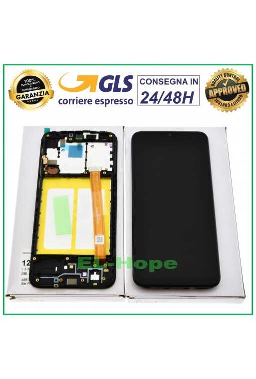 DISPLAY ORIGINALE SAMSUNG A20E SM A202F TOUCH SCREEN SCHERMO VETRO GH82-20186A