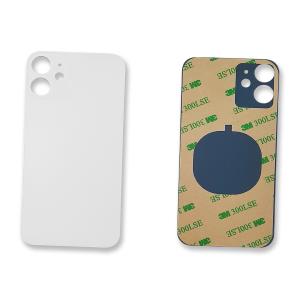 VETRO POSTERIORE PER IPHONE 12 MINI BIANCO (BIG HOLE) COMPATIBILE