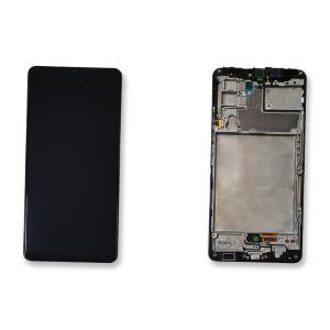 DISPLAY LCD PER SAMSUNG A426B A42 5G NERO CON FRAME GH82-24375A GH82-24376A - SERVICE PACK