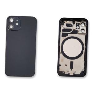 BACK COVER PER IPHONE 12 MINI NERO CON FRAME COMPATIBILE