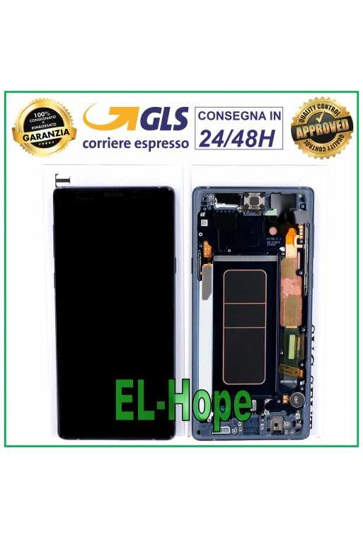 DISPLAY ORIGINALE SAMSUNG NOTE 9 SM-N960 SM-N960F TOUCH SCREEN BLU GH97-22269B