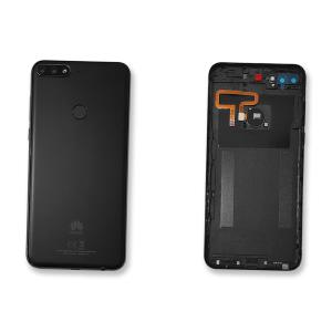 BACK COVER Y7 2018 NERO W/VETRO CAM 97070THN
