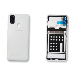 BACK COVER PER SAMSUNG M307F M30S BIANCO GH82-20714C