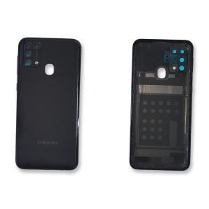 BACK COVER PER SAMSUNG M315F M31 NERO GH82-22412C - SERVICE PACK