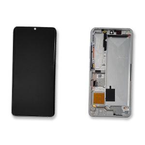 DISPLAY LCD PER XIAOMI MI NOTE 10 LITE CON FRAME SILVER BIANCO 5600030F4L00
