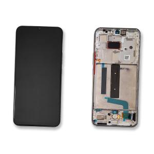 DISPLAY LCD PER XIAOMI MI 10 LITE 5G BIANCO CON FRAME 56000500J900