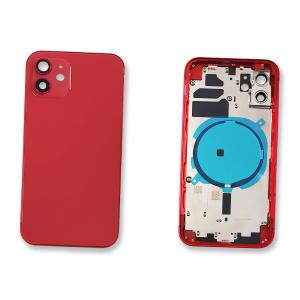 BACK COVER PER IPHONE 12 ROSSO RED COMPATIBILE