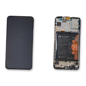 DISPLAY LCD PER HUAWEI P SMART 2019 NERO CON FRAME 02352JEY 02352JFA - SERVICE PACK
