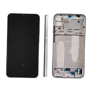 DISPLAY LCD PER XIAOMI MI A3 / MI CC9E CON FRAME BIANCO SILVER 5603100090B6