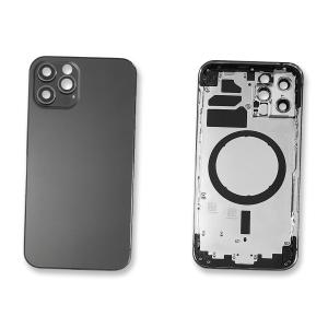BACK COVER PER IPHONE 12 PRO NERO COMPATIBILE