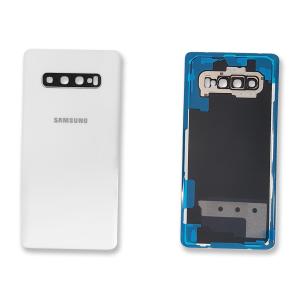 BACK COVER PER SAMSUNG G975F S10 PLUS BIANCO CERAMICA GH82-18867B - SERVICE PACK